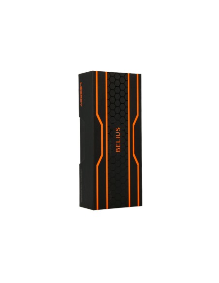 Boligrafo belius legacy aluminio diseno hexagono naranja cuerpo negro tinta color azul caja de diseno Boligrafo belius legacy aluminio diseno hexagono naranja cuerpo negro tinta color azul caja de diseno