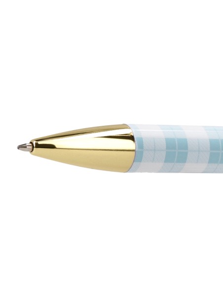 Boligrafo belius perfect picnic day aluminio color azul celeste dorado tinta azulcaja de diseno Boligrafo belius perfect picnic day aluminio color azul celeste dorado tinta azulcaja de diseno