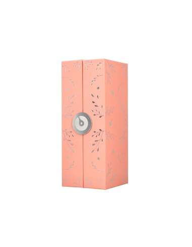 Roller belius bella aluminio color rosa diseno plateado relieve tinta color negro caja de diseno
