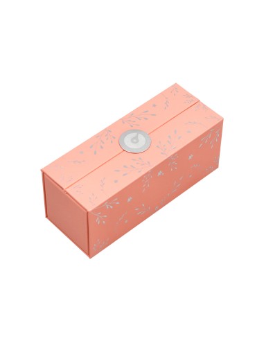 Roller belius bella aluminio color rosa diseno plateado relieve tinta color negro caja de diseno