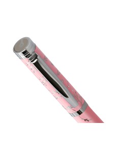 Roller belius bella aluminio color rosa diseno plateado relieve tinta color negro caja de diseno