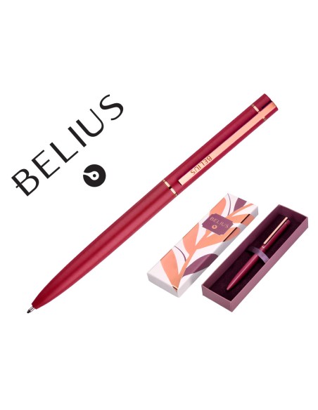 Boligrafo belius rose aluminio color beige claro oro rosa tinta azul caja de diseno Boligrafo belius rose aluminio color beige claro oro rosa tinta azul caja de diseno