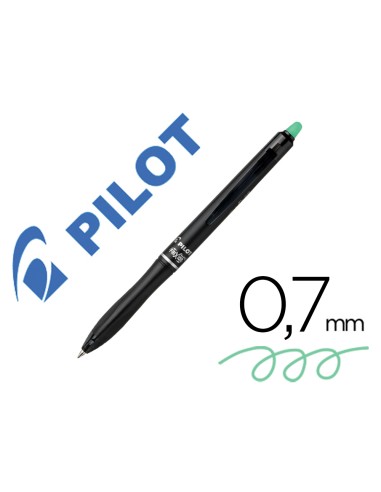 Boligrafo pilot frixion ball plus borrable 07 mm punta media verde