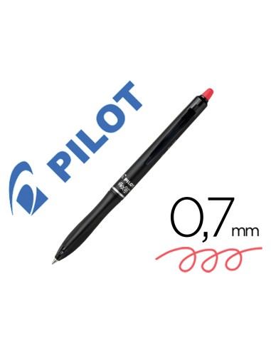 Boligrafo pilot frixion ball plus borrable 07 mm punta media rojo