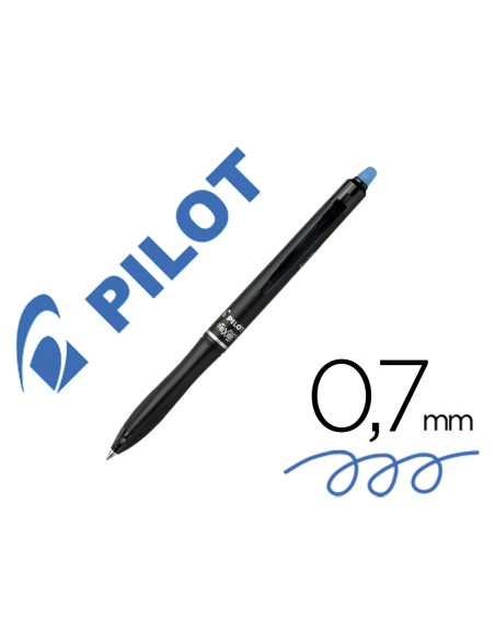 Boligrafo pilot frixion ball plus borrable 07 mm punta media azul