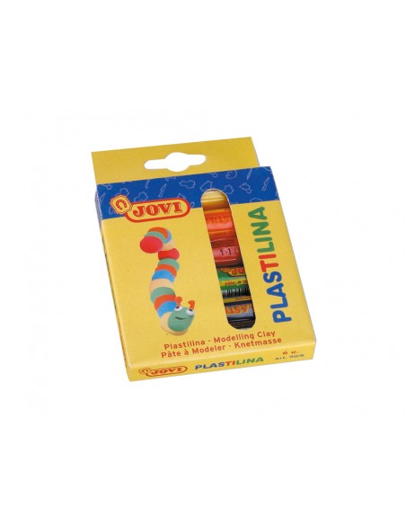 Plastilina jovi estuche de 6 barras colores surtidos