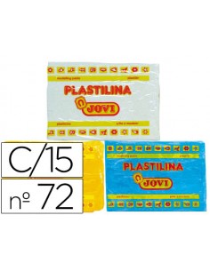 Plastilina jovi 72 tamano grande caja de 15 unidades colores surtidos