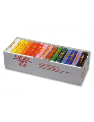 Plastilina jovi 72 tamano grande caja de 15 unidades colores surtidos