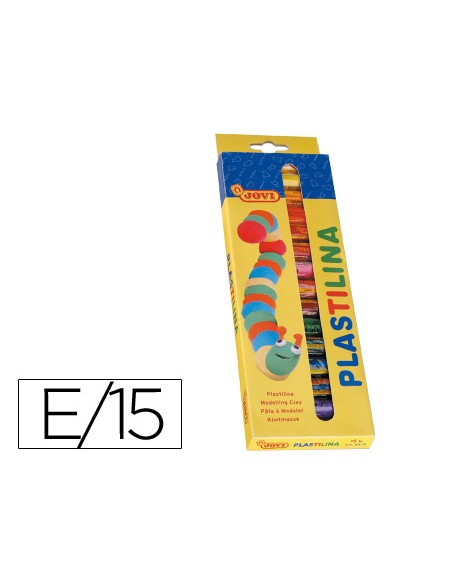 Plastilina jovi estuche de 15 barras colores surtidos Plastilina jovi estuche de 15 barras colores surtidos