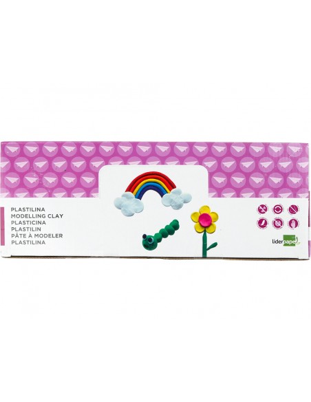 Plastilina liderpapel en barras de 150 gramos caja de 15 unidades colores surtidos Plastilina liderpapel en barras de 150 gramos caja de 15 unidades colores surtidos
