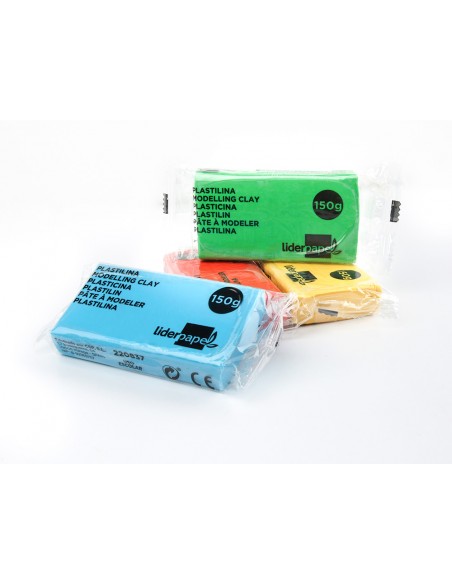 Plastilina liderpapel en barras de 150 gramos caja de 15 unidades colores surtidos Plastilina liderpapel en barras de 150 gramos caja de 15 unidades colores surtidos