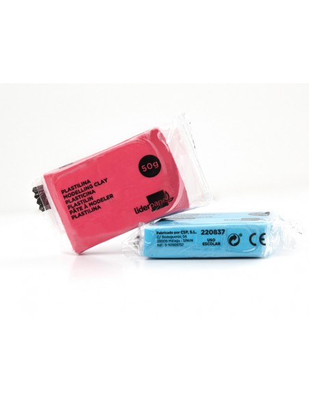 Plastilina liderpapel en barras de 50 gramos caja de 30 unidades colores surtidos Plastilina liderpapel en barras de 50 gramos caja de 30 unidades colores surtidos