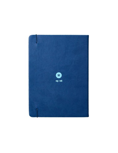Agenda escolar antartik 25 26 encuadernada go simil piel azul oscuro semana vista a5 bilingue papel fsc 80 gr
