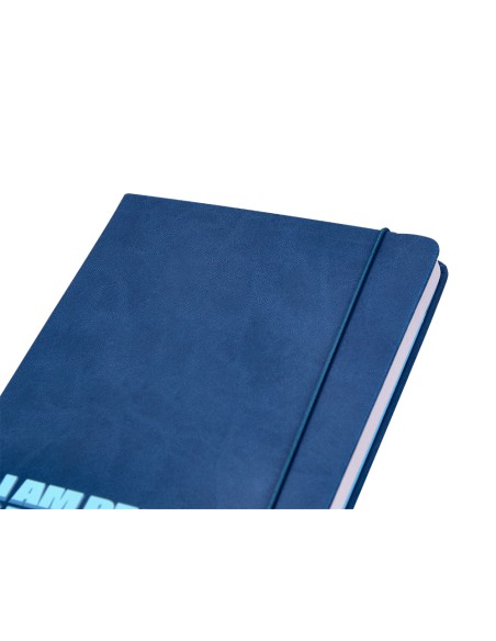 Agenda escolar antartik 25 26 encuadernada go simil piel azul oscuro semana vista a5 bilingue papel fsc 80 gr