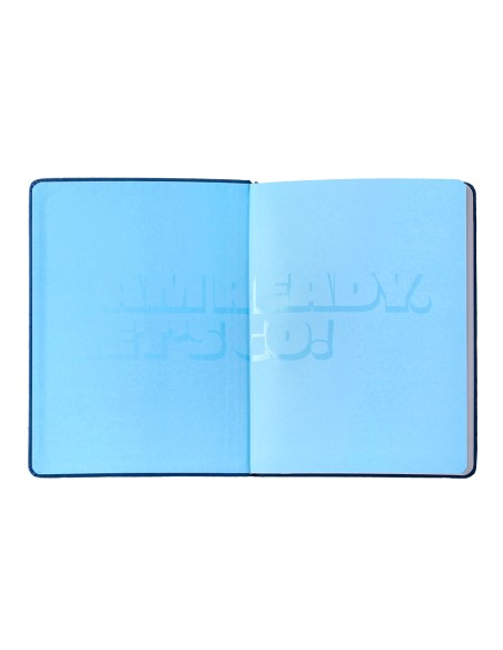 Agenda escolar antartik 25 26 encuadernada go simil piel azul oscuro semana vista a5 bilingue papel fsc 80 gr