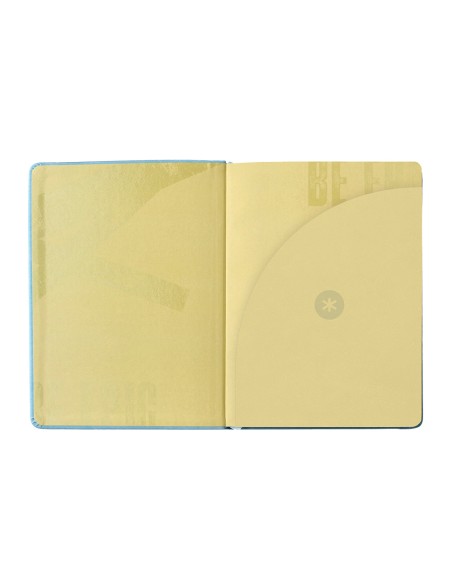 Agenda escolar antartik 25 26 encuadernada go simil piel azul semana vista a5 bilingue papel fsc 80 gr