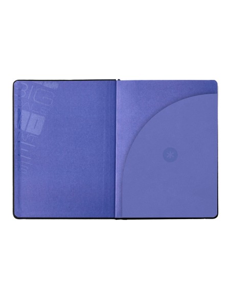 Agenda escolar antartik 25 26 encuadernada go simil piel negro semana vista a5 bilinguepapel fsc 80 gr