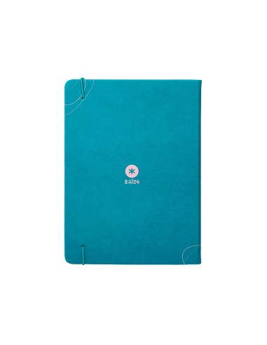 Agenda escolar antartik 25 26 encuadernada go simil piel verde semana vista a5 bilingue papel fsc 80 gr