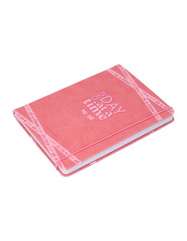 Agenda escolar antartik 25 26 encuadernada go simil piel rosa semana vista a5 bilingue papel fsc 80 gr