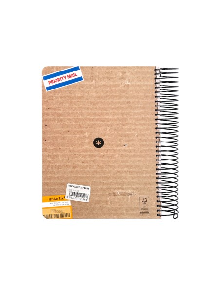 Agenda escolar antartik 25 26 espiral cargo dia pagina a5 bilingue papel fsc 80 gr