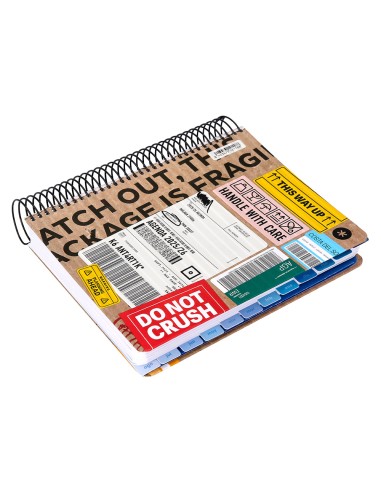 Agenda escolar antartik 25 26 espiral cargo dia pagina a5 bilingue papel fsc 80 gr