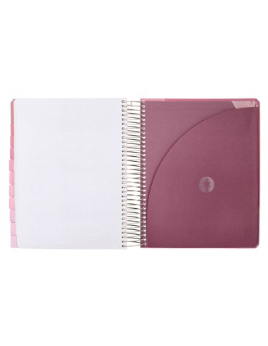 Agenda escolar antartik 25 26 espiral fun day rosa dia pagina a5 bilingue papel fsc 80 gr