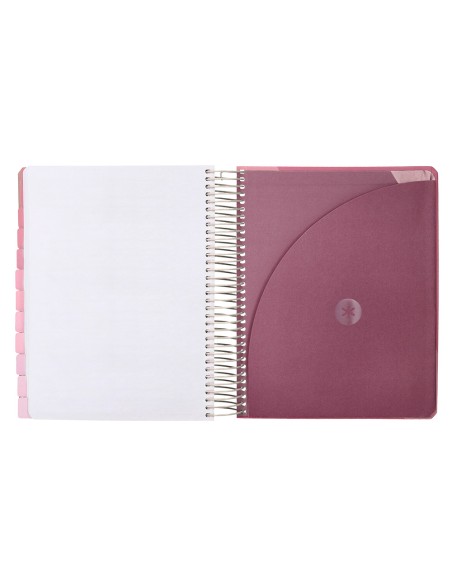 Agenda escolar antartik 25 26 espiral fun day rosa dia pagina a5 bilingue papel fsc 80 gr