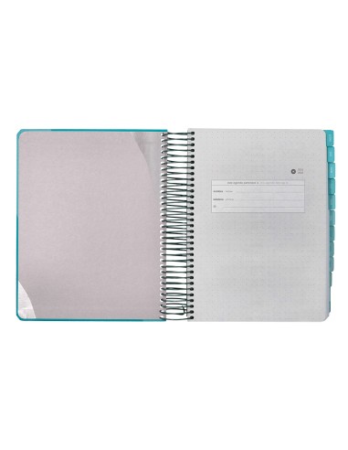 Agenda escolar antartik 25 26 espiral fun day turquesa dia pagina a5 bilingue papel fsc 80 gr