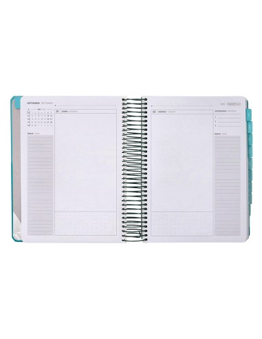 Agenda escolar antartik 25 26 espiral fun day turquesa dia pagina a5 bilingue papel fsc 80 gr