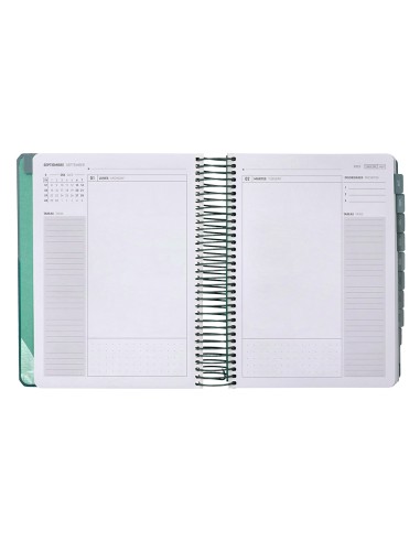 Agenda escolar antartik 25 26 espiral fun day azul oscuro dia pagina a5 bilingue papel fsc 80 gr