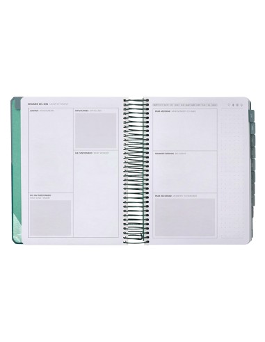 Agenda escolar antartik 25 26 espiral fun day azul oscuro dia pagina a5 bilingue papel fsc 80 gr