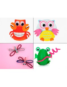 Ojo adhesivo liderpapel 12 mm blanco con pupila negra bolsa de 30 unidades