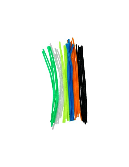 Limpiapipas de chenilla liderpapel 30 cm colores mate surtidos bolsa de 30 unidades