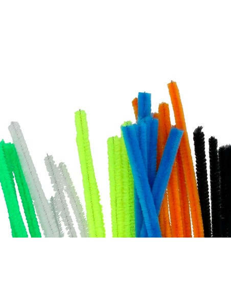 Limpiapipas de chenilla liderpapel 30 cm colores mate surtidos bolsa de 30 unidades