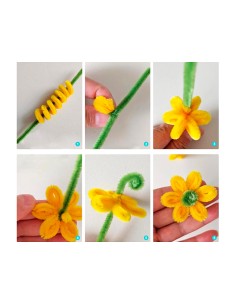 Limpiapipas de chenilla liderpapel 30 cm colores mate surtidos bolsa de 100 unidades