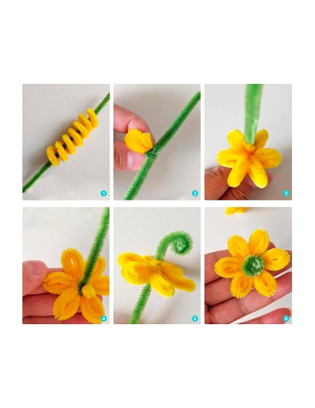 Limpiapipas de chenilla liderpapel 30 cm colores mate surtidos bolsa de 100 unidades