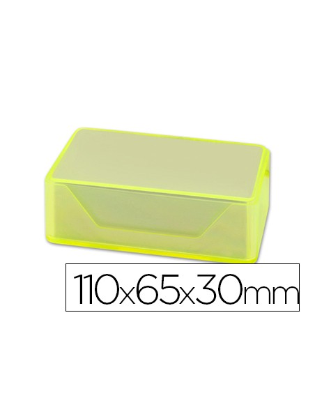 Caja para tarjetas de visitas liderpapel 110x65x30 mm