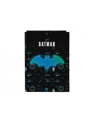 Carpeta gomas safta folio carton solapas batman bat tech