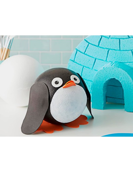 Figura de espuma blanca liderpapel bola de 2 cm bolsa con 20 unidades