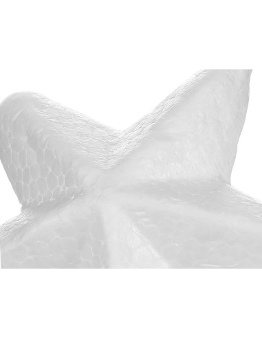 Figura de espuma blanca liderpapel estrella de 4 cm bolsa con 6 unidades