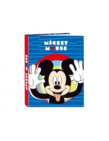 Carpeta carton folio 4 anillas mixtas mickey mouse me time 265x40x330 mm