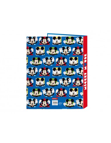 Carpeta carton folio 4 anillas mixtas mickey mouse me time 265x40x330 mm