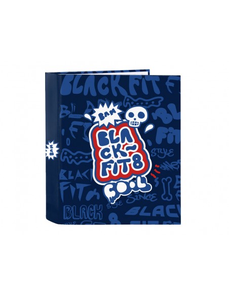 Carpeta safta carton folio 4 anillas mixtas 40 mm blackfit8 letters 270x60x330 mm