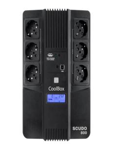 COOLBOX SAI SCUDO3 800VA/480W CON PANTALLA  LCD