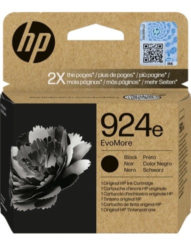 HP 924e Negro Cartucho de Tinta Original - 4K0V0NE