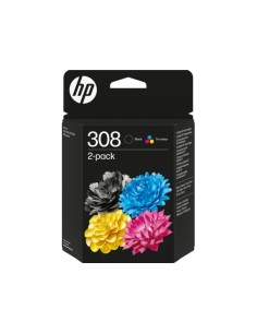HP 308 Negro + Color Pack de 2 Cartuchos de Tinta...