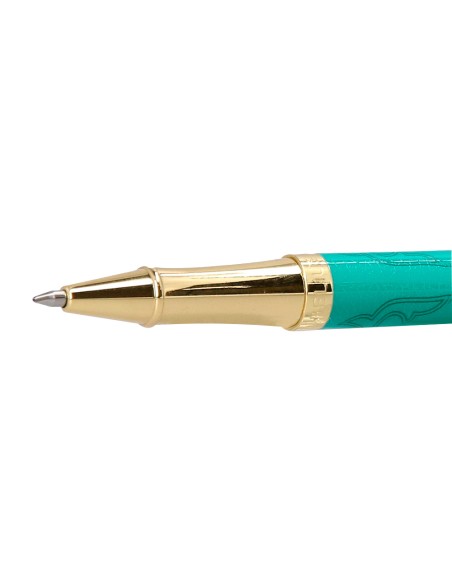 Boligrafo belius wild west aluminio color verde dorado tinta color azul caja de diseno Boligrafo belius wild west aluminio color verde dorado tinta color azul caja de diseno