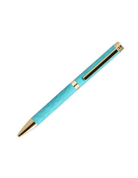 Boligrafo belius wild west aluminio color crema dorado tinta color azul caja de diseno Boligrafo belius wild west aluminio color crema dorado tinta color azul caja de diseno