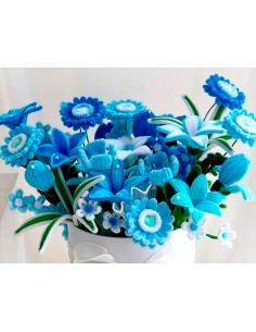 Limpiapipas de chenilla liderpapel 30 cm color azul mate bolsa de 100 unidades