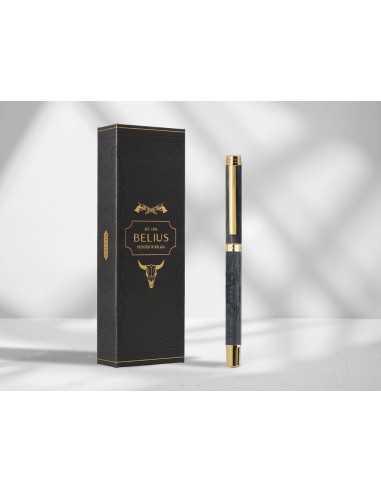 Roller belius wild west aluminio color negro dorado tinta color negro caja de diseno
